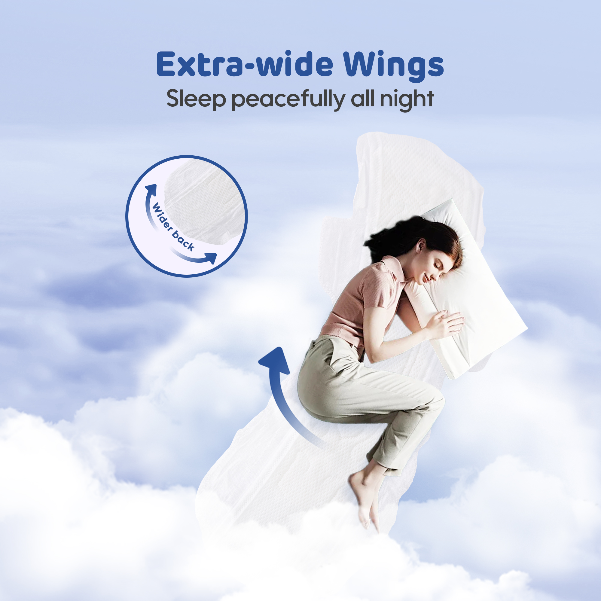 Serviettes Hygiéniques (noyau absorbant * 420mm de 8 serviettes)