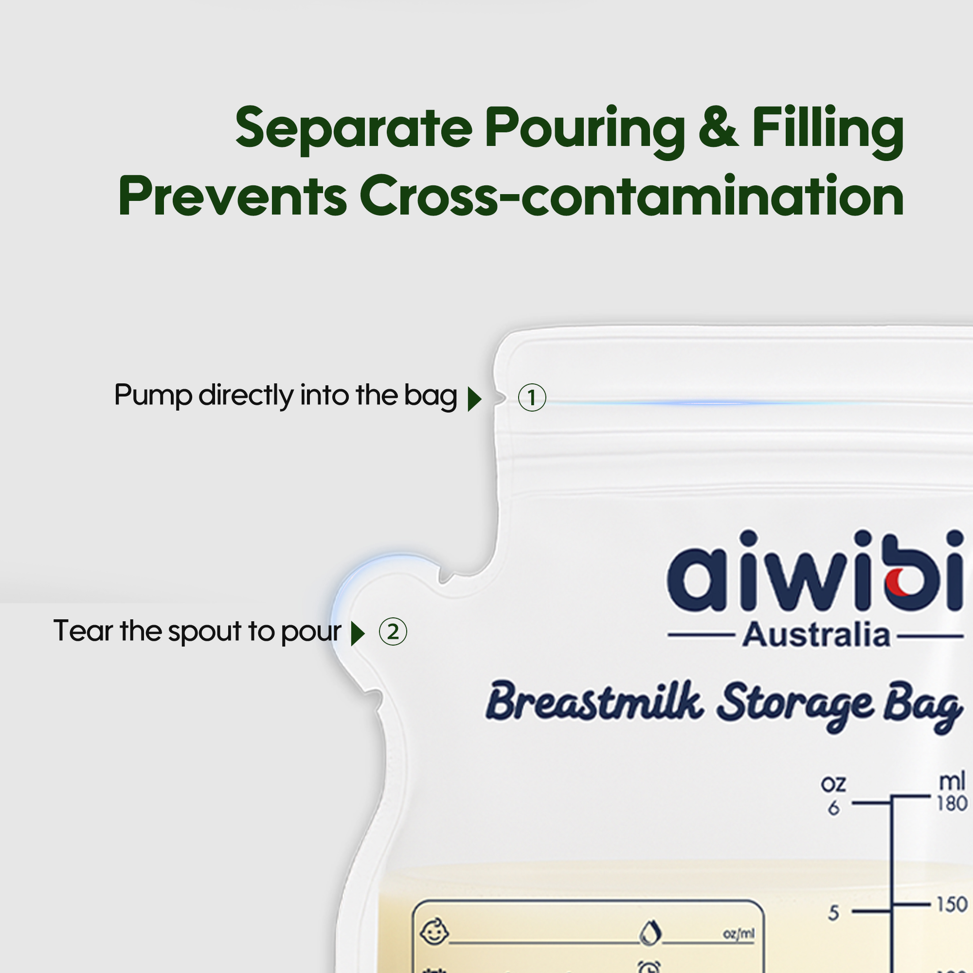 Sachets jetables de conservation du lait maternel (30 sachets)