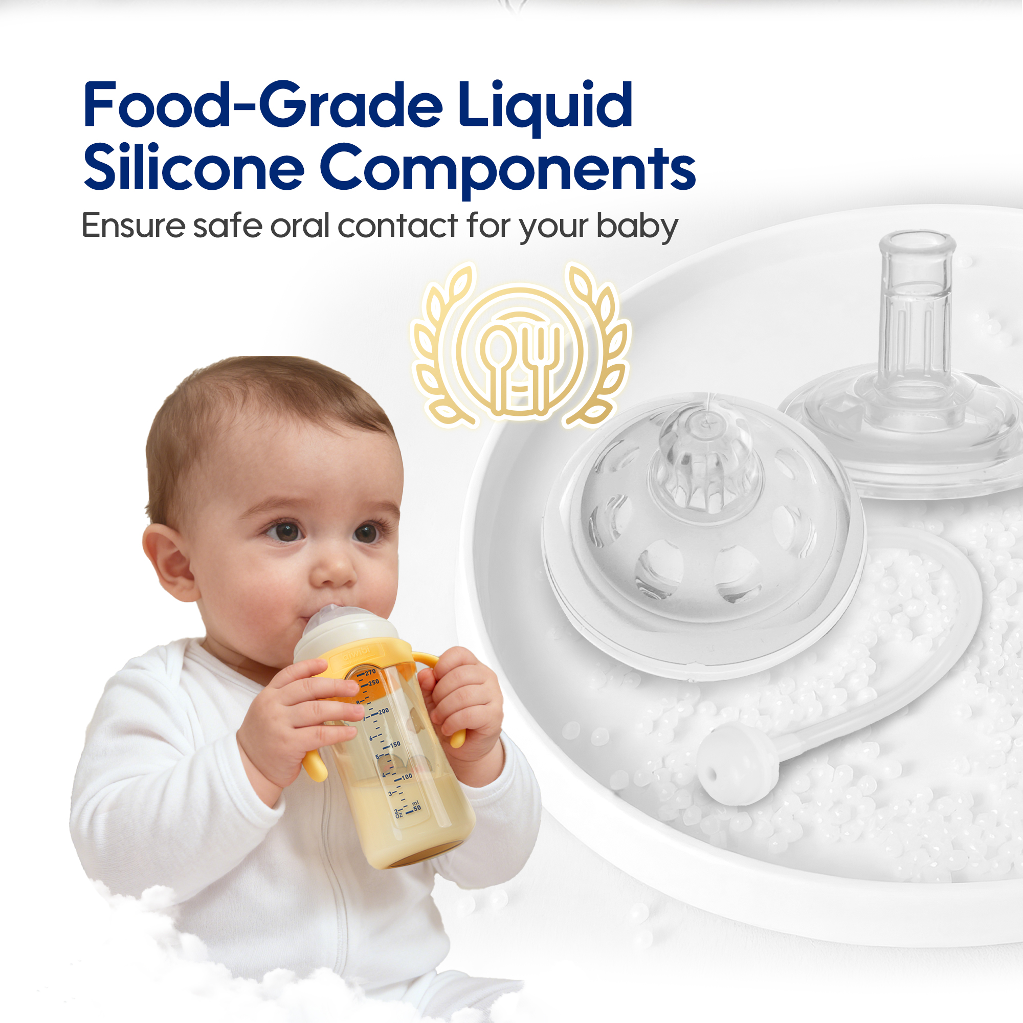 Biberons pour bébé en Tritan (180ml/270ml)