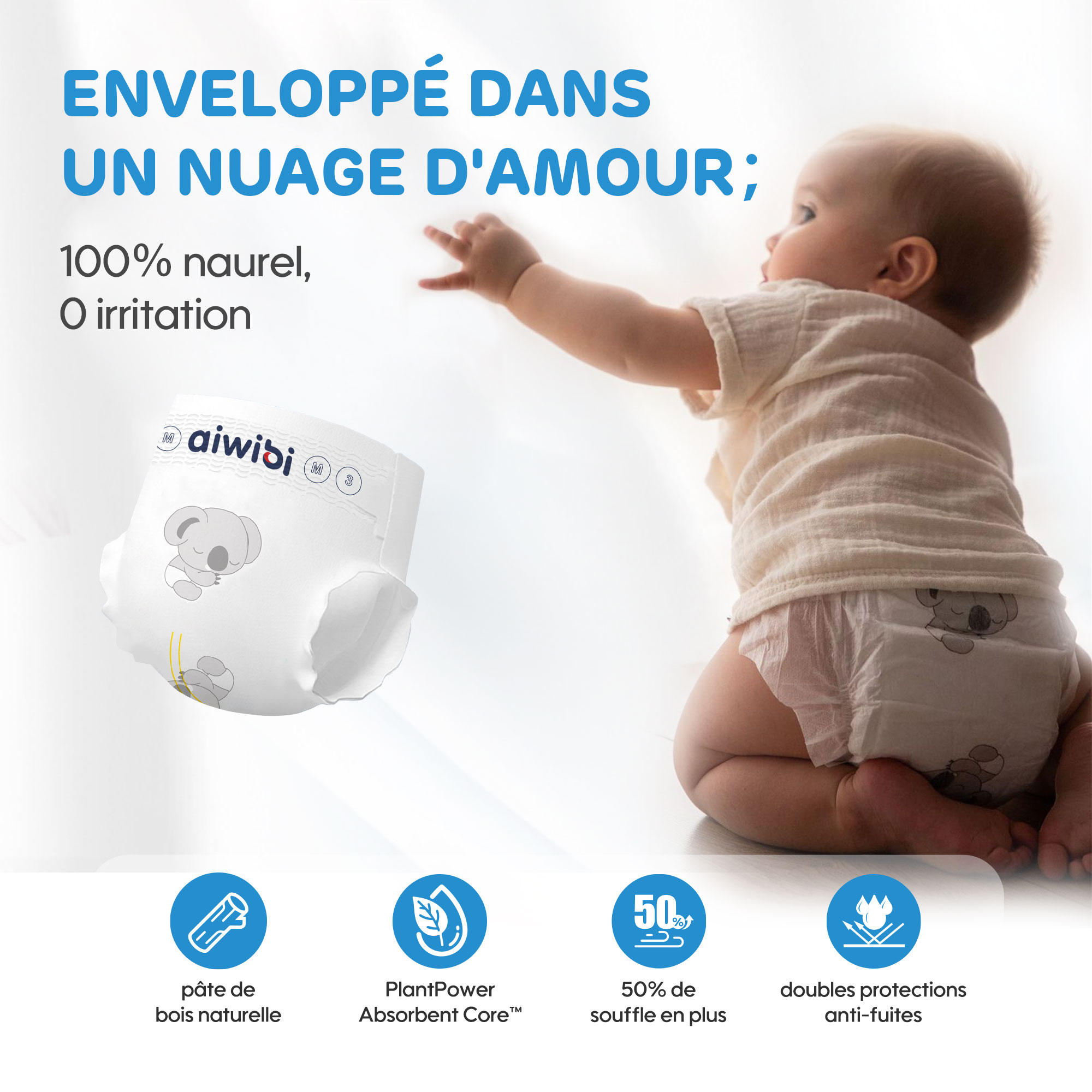 Couche pour Bébé 01 (Emballage maximal）