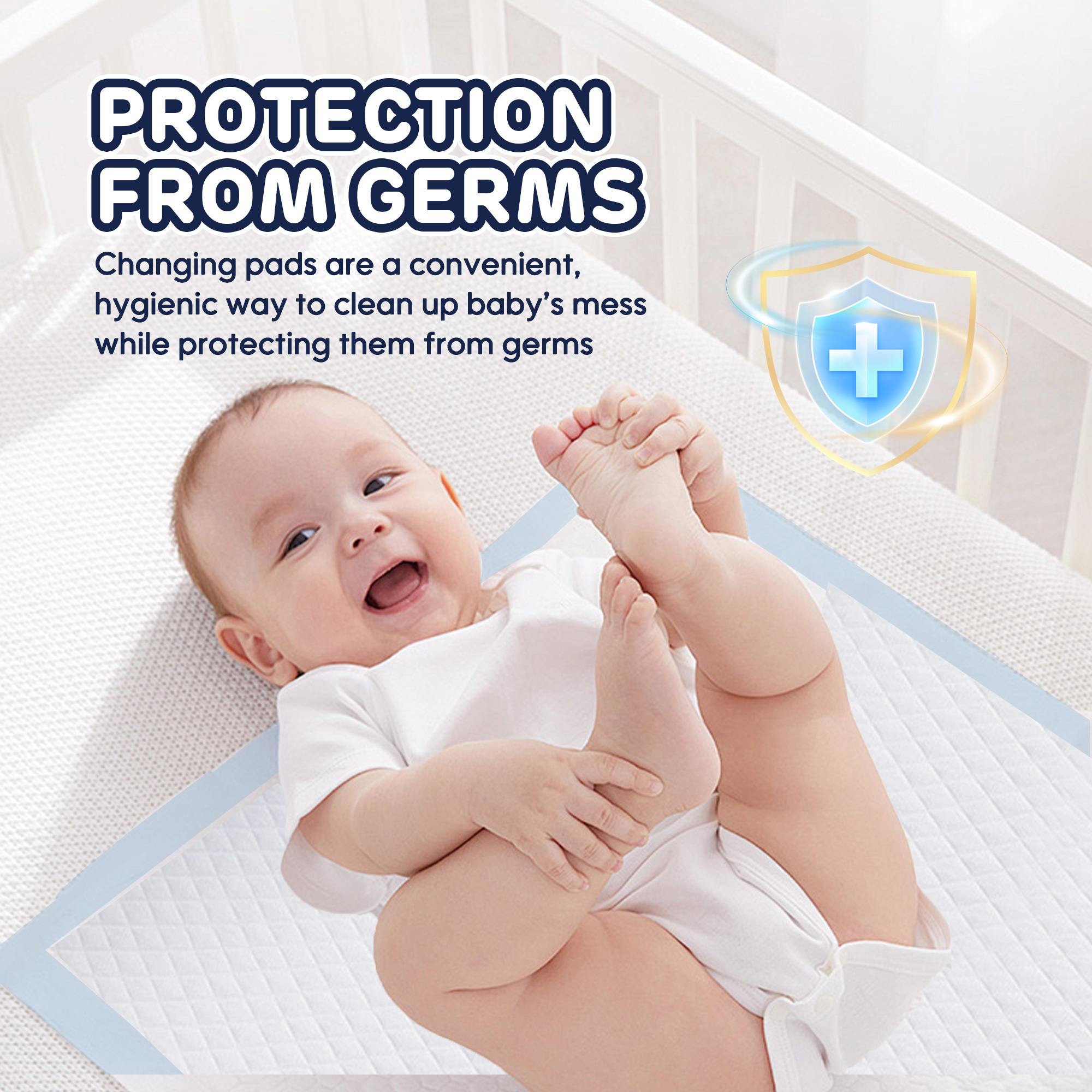 Alèses à langer jetables pour bébé (60*60cm de 5/10/30 pièces)